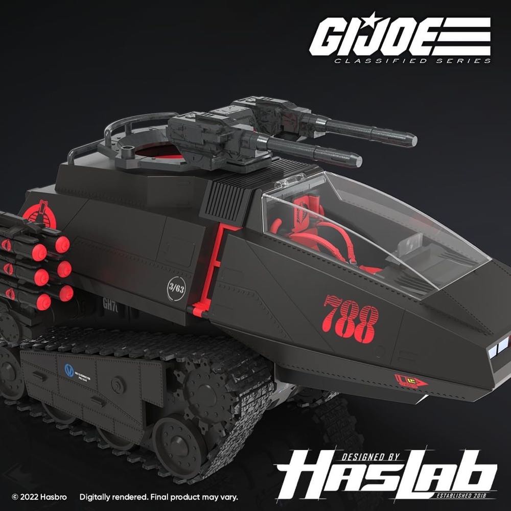 788 | Retro H.I.S.S. Canopy and Retro Armor-Plated Tread Skirts - Cobra H.I.S.S Unlock #2 - Hasbro (G.I. Joe) action figure collectible - Main Image 3