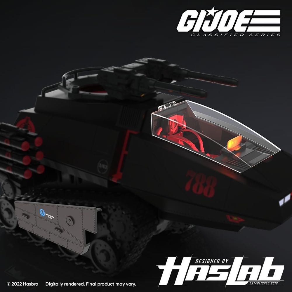 788 | Retro H.I.S.S. Canopy and Retro Armor-Plated Tread Skirts - Cobra H.I.S.S Unlock #2 - Hasbro (G.I. Joe) action figure collectible - Main Image 4