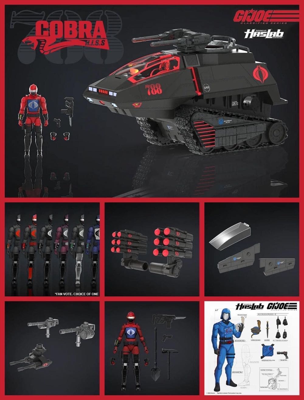 Cobra Commander - Cobra H.I.S.S Unlock #4 - Hasbro (G.I. Joe) action figure collectible - Main Image 3