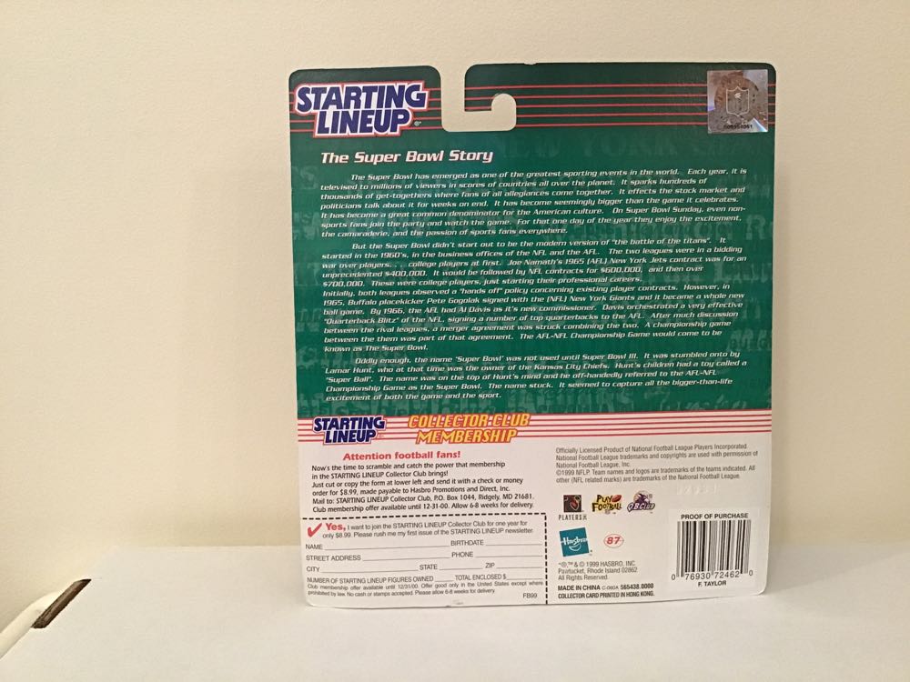 Fred Taylor - Kenner action figure collectible - Main Image 2