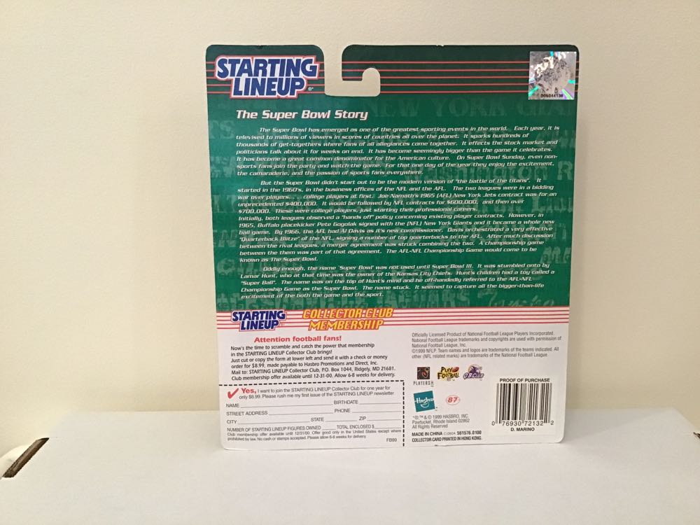 Dan Marino - Kenner action figure collectible - Main Image 2