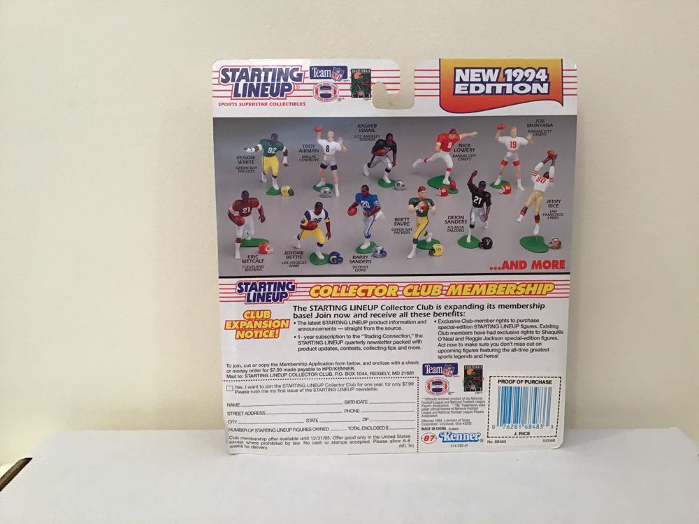 Jerry Rice - Kenner action figure collectible - Main Image 2