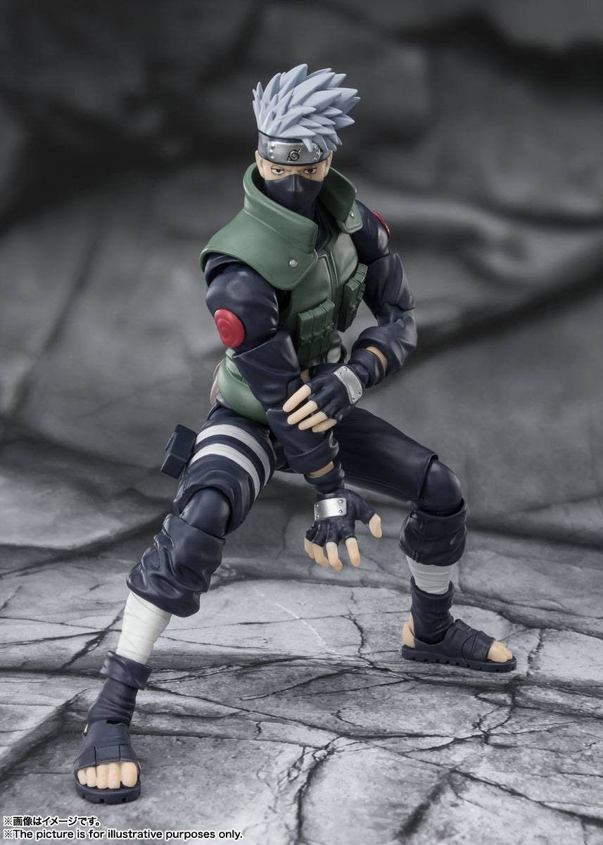 Kakashi Hatake (Famed Sharingan Hero) - Bandai S.H. Figuarts (Naruto) action figure collectible [Barcode 4573102634511] - Main Image 3