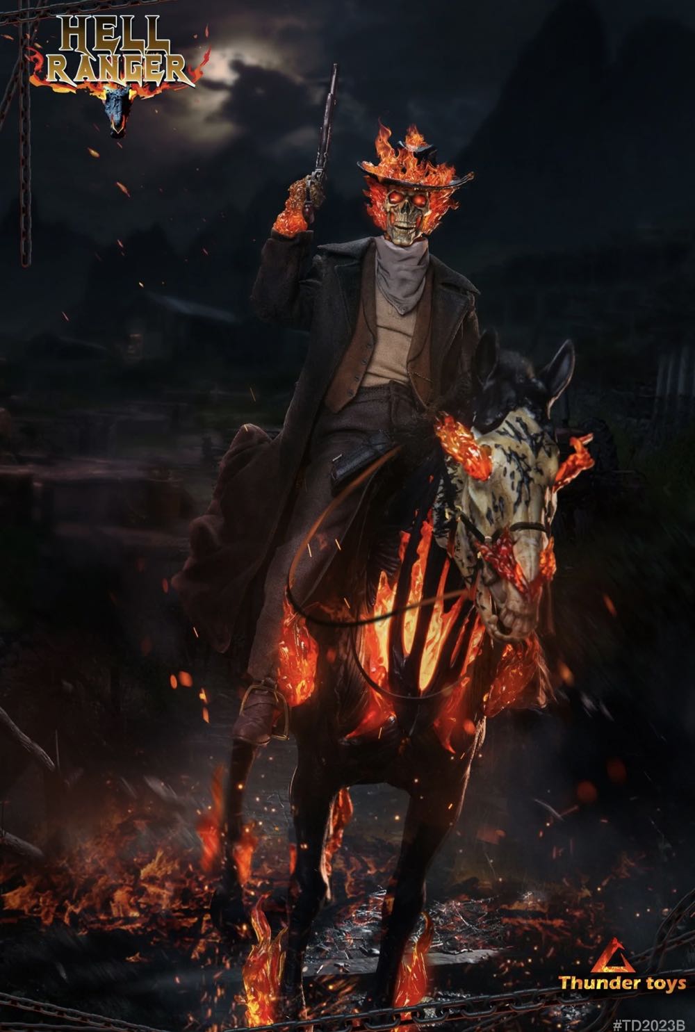 1:6 (Film/TV) - Hell Ranger (Ghost Rider) - Thunder Toys (Ghost Rider Western) action figure collectible - Main Image 3