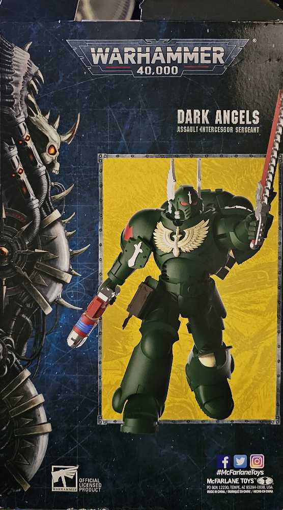 Warhammer 40k - Dark Angels Assault Intercessor Sergeant - McFarlane Toys (Warhammer 40000) action figure collectible [Barcode 787926109429] - Main Image 2