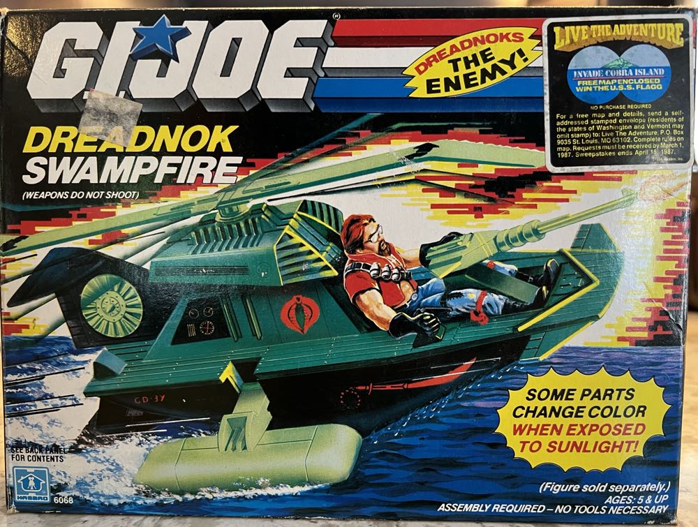 Dreadnok Swampfire G.i. Joe Hasbro Chopper Boat Arah  action figure collectible [Barcode 038976060681] - Main Image 2