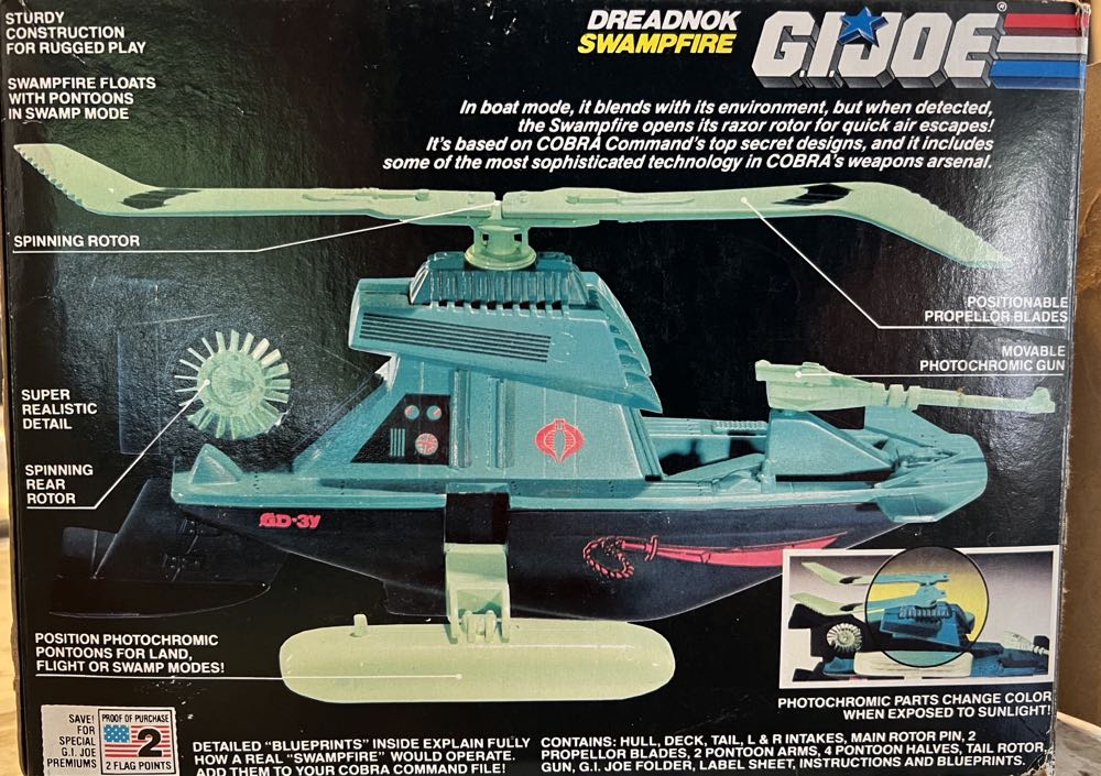 Dreadnok Swampfire G.i. Joe Hasbro Chopper Boat Arah  action figure collectible [Barcode 038976060681] - Main Image 3