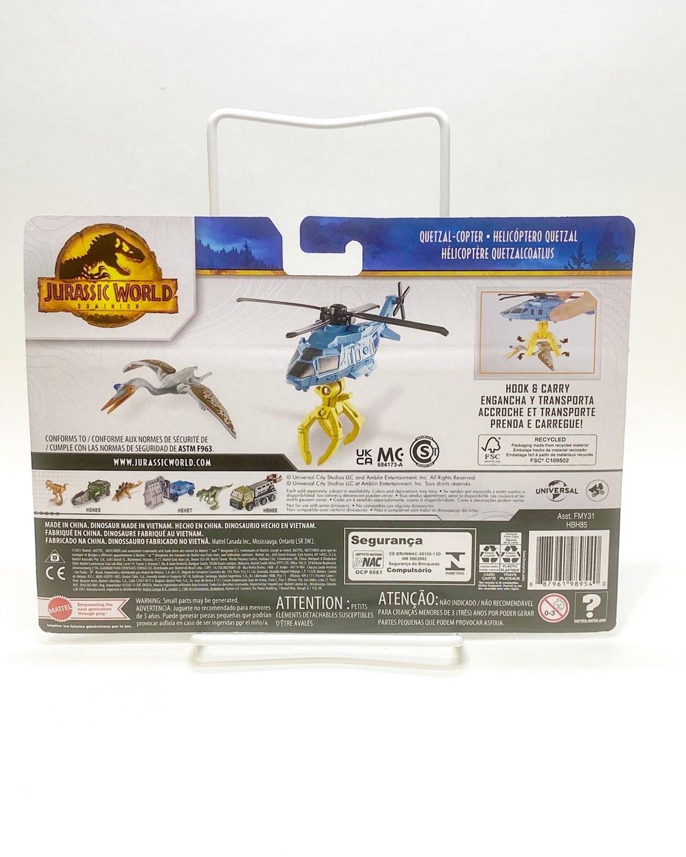 Matchbox Jurassic World Dino Transporters 1 Vehicle & 1-2 Mini Dinosaurs Ages 3 Years Old & Up  action figure collectible [Barcode 887961989540] - Main Image 2
