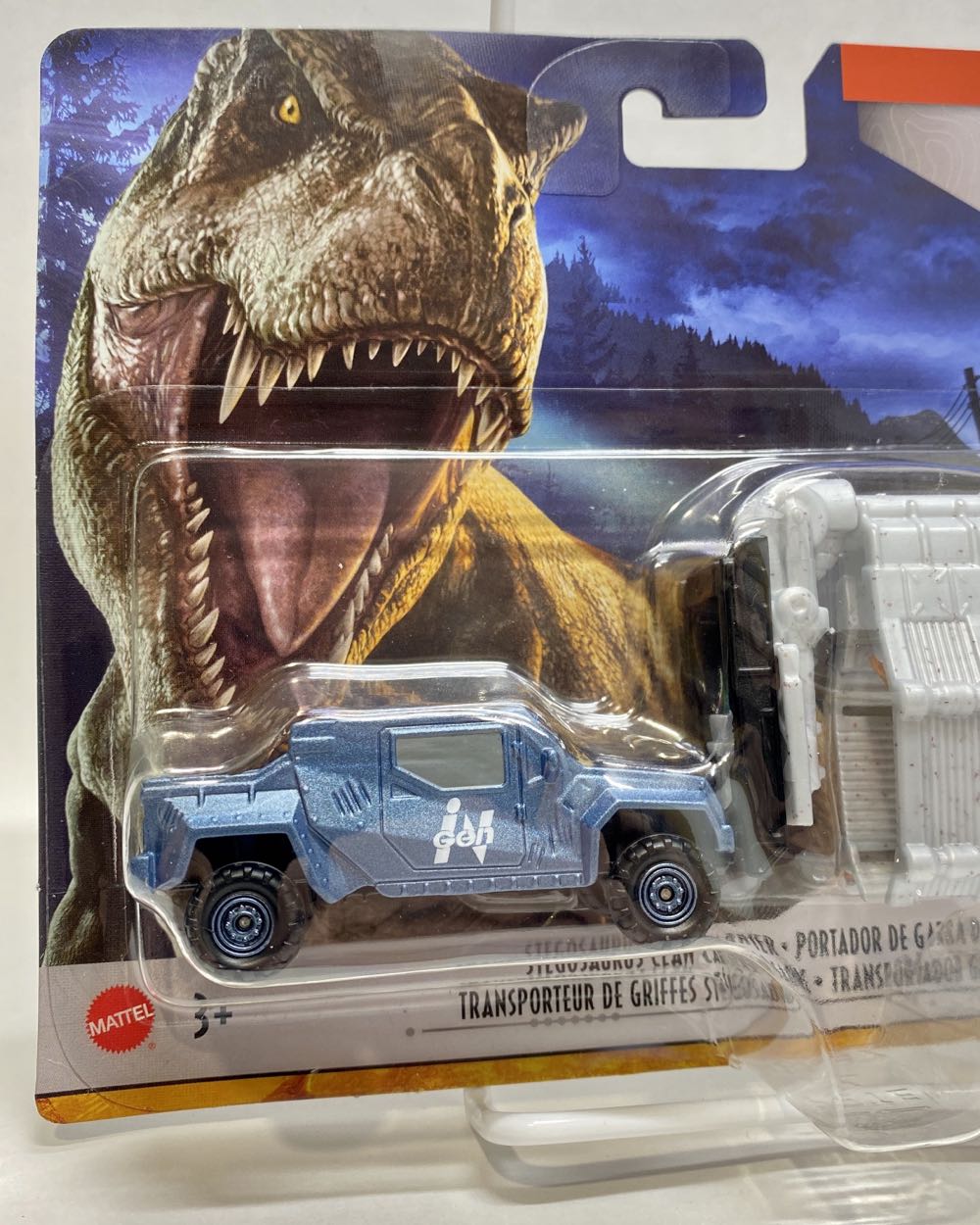 Matchbox Jurassic World Dino Transporters 1 Vehicle & 1-2 Mini Dinosaurs Ages 3 Years Old & Up  action figure collectible [Barcode 887961989601] - Main Image 4