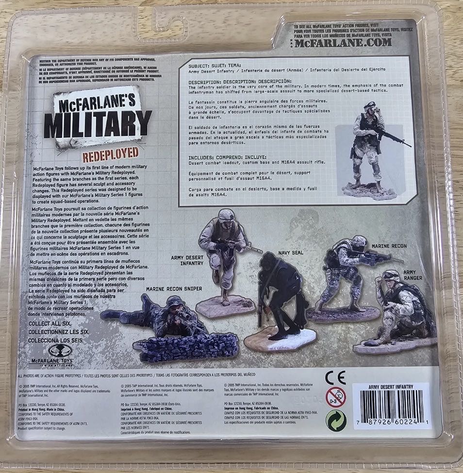 T M P Intl Mcfarlane’s Soldiers Redeployed Army Desert Infantry  action figure collectible [Barcode 787926602241] - Main Image 2