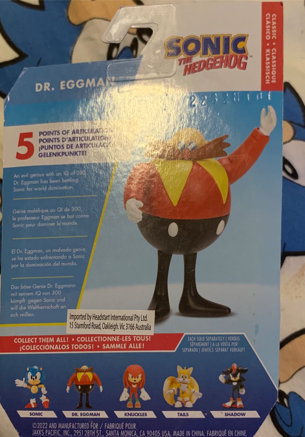 Dr. Eggman (Classic) - Jacks Pacific (Classic Style) action figure collectible [Barcode 192995414358] - Main Image 2