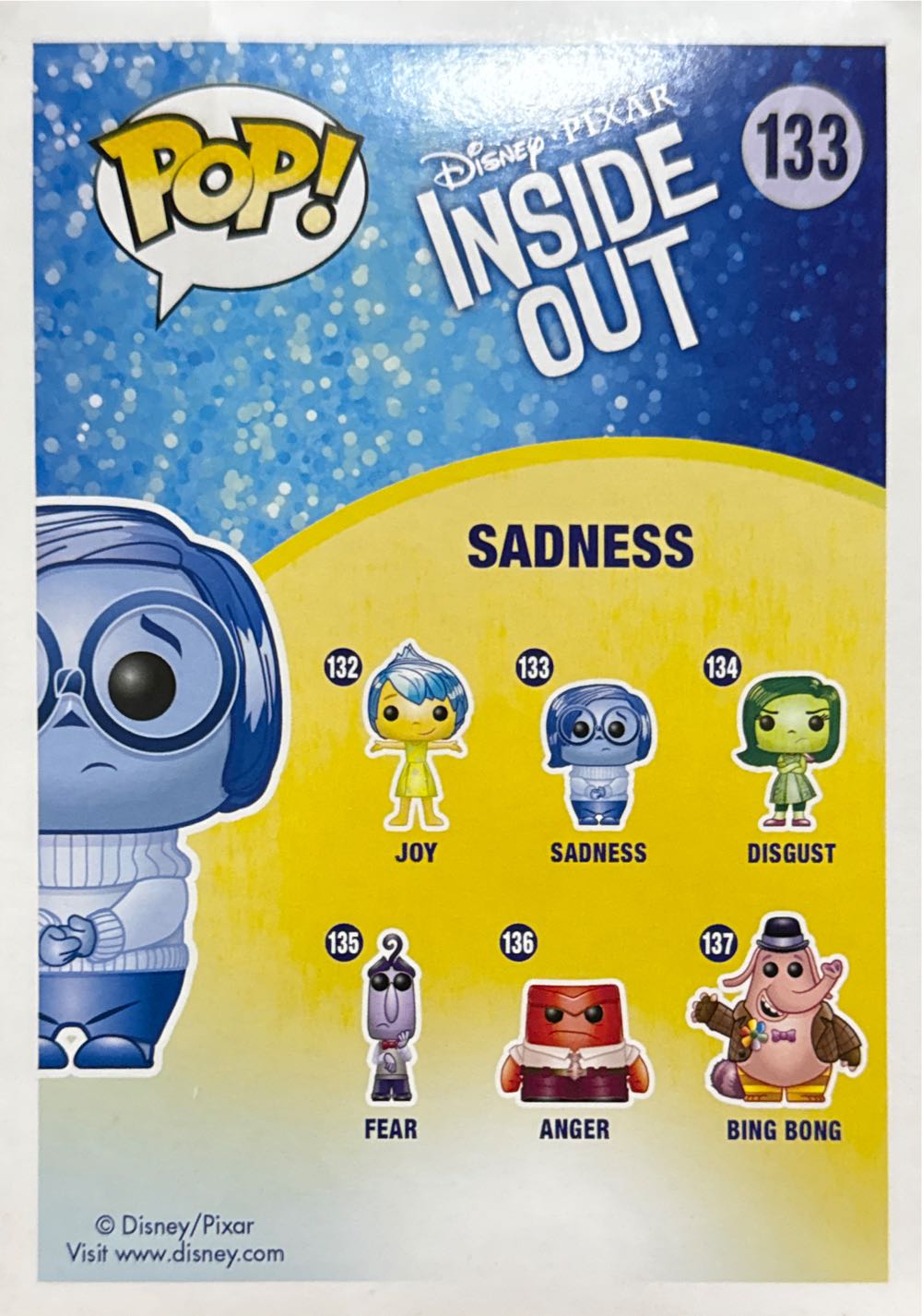 Inside Out - Sadness - Funko (Inside Out) action figure collectible [Barcode 849803048778] - Main Image 3