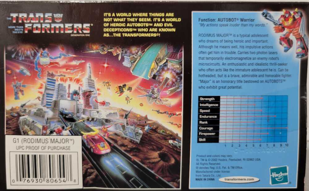 Rodimus Major Hot Rod 1st Boxed Toys"R"Us  - Hasbro (Reissue) action figure collectible - Main Image 4