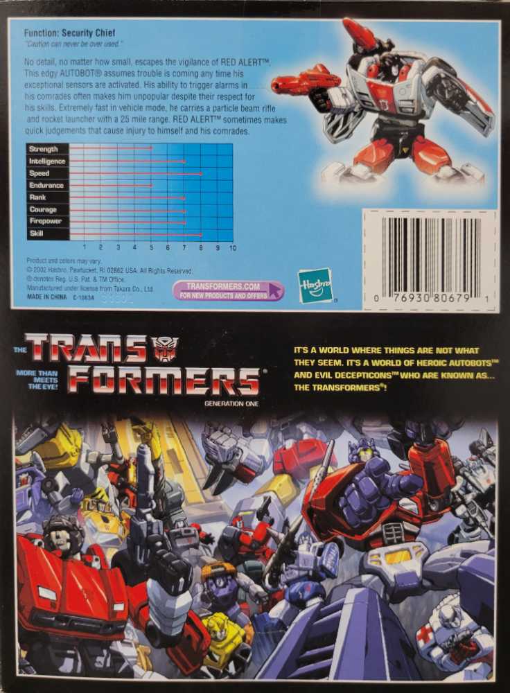 Red Alert (Boxed) Toys"R"Us  - Hasbro (Reissue) action figure collectible - Main Image 4