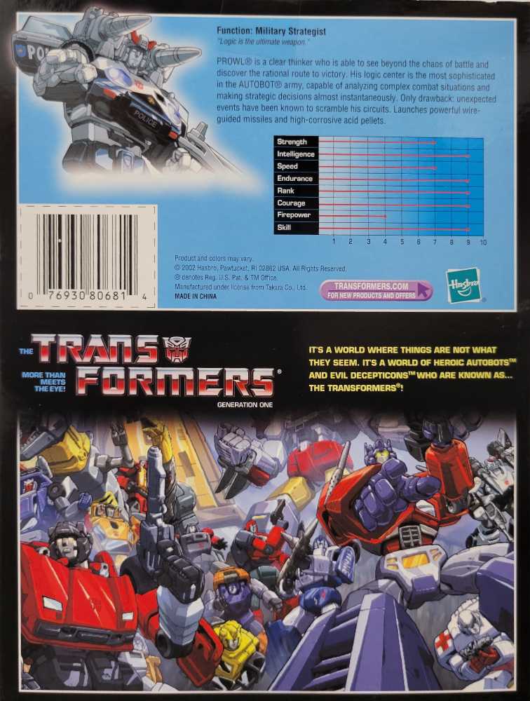 Prowl Toys"R"Us (Boxed) - Hasbro (Reissue) action figure collectible - Main Image 3