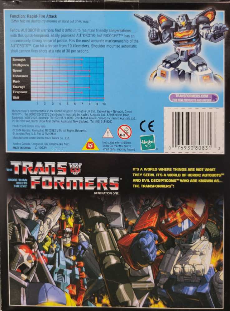 Ricochet Stepper Boxed Toys"R"Us  - Hasbro (Reissue) action figure collectible - Main Image 4