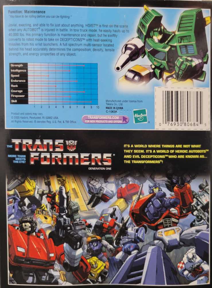 Hoist Toys"R"Us  - Hasbro (Reissue) action figure collectible - Main Image 4