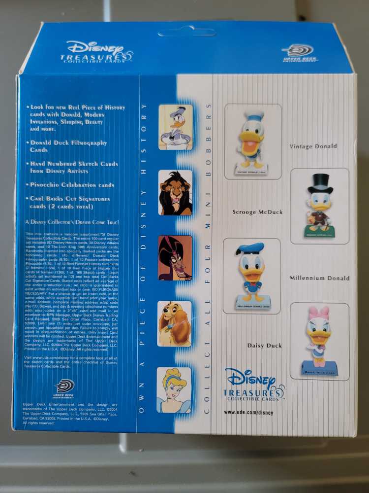 Disney Donald Duck  - Upper Deck (Disney Treasures Collectible Cards) action figure collectible [Barcode 053334326537] - Main Image 2