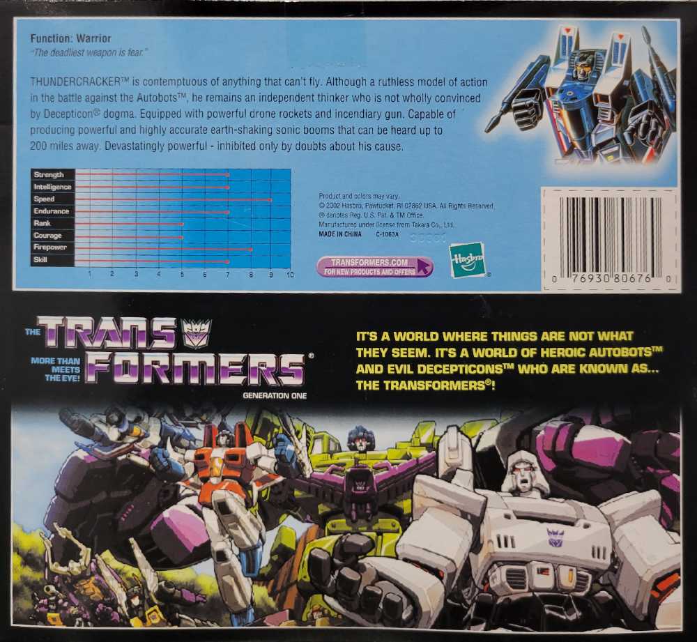 Thundercracker Toys"R"Us  - Hasbro (Reissue) action figure collectible - Main Image 4