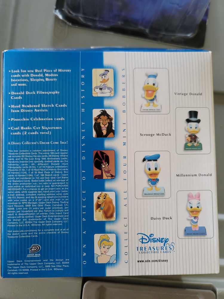 Vintage Donald - Upper Deck (Disney Treasures Collectible Cards) action figure collectible - Main Image 2