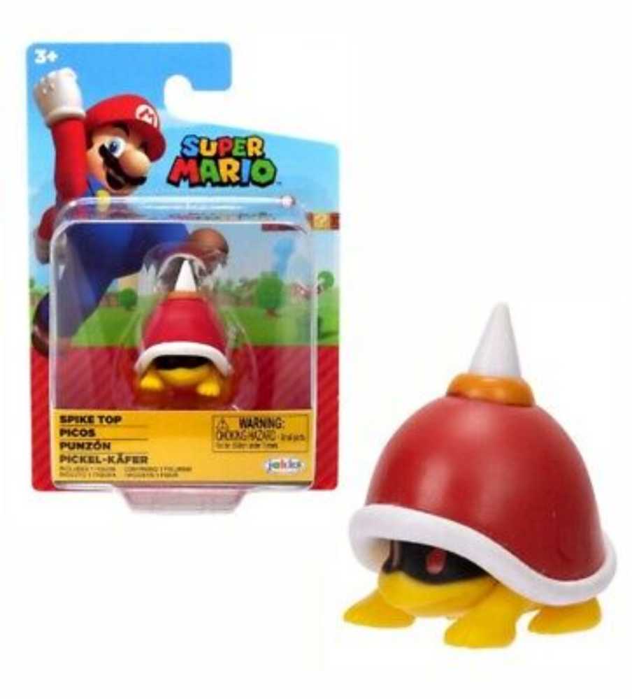 Super Mario Nintendo Jakks Spike Top Shell New 2” Red Shell - Jakks Pacific (World Of Nintendo) action figure collectible [Barcode 192995411418] - Main Image 3