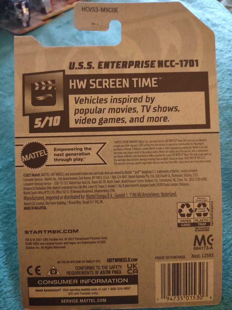 Screen Time u.s.s. enterprise   action figure collectible - Main Image 2