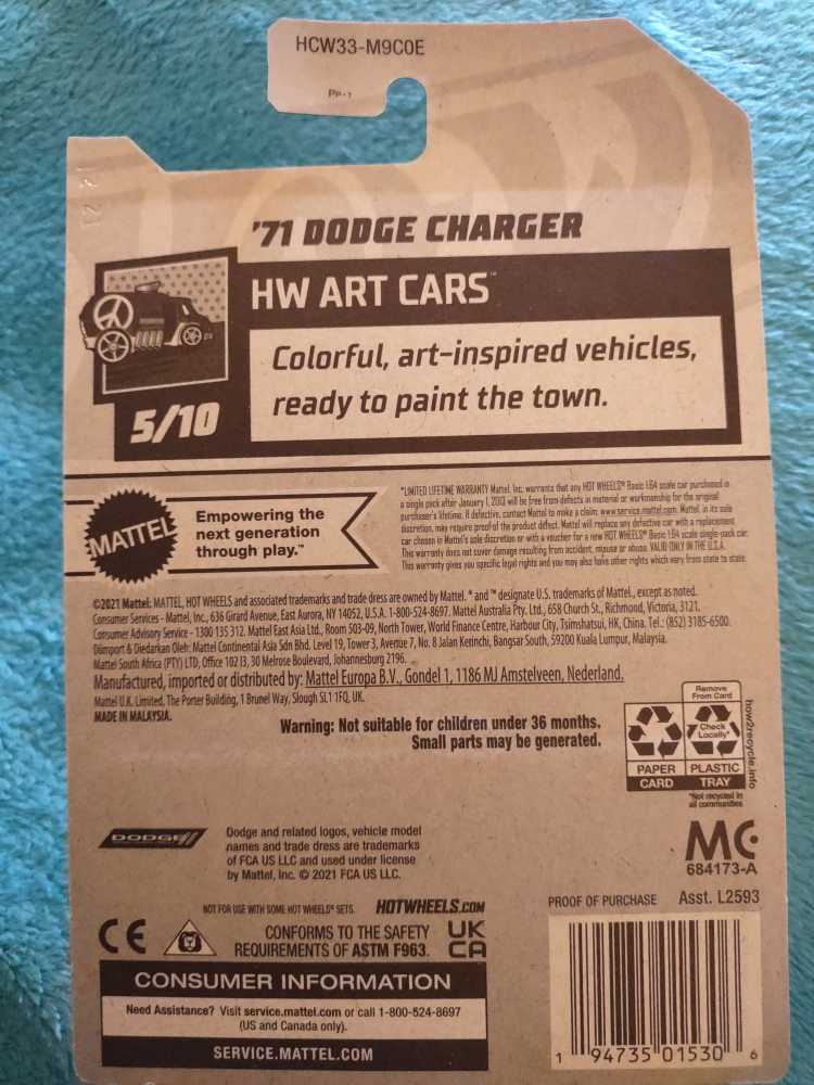 Dodge Charger ’71  action figure collectible - Main Image 2