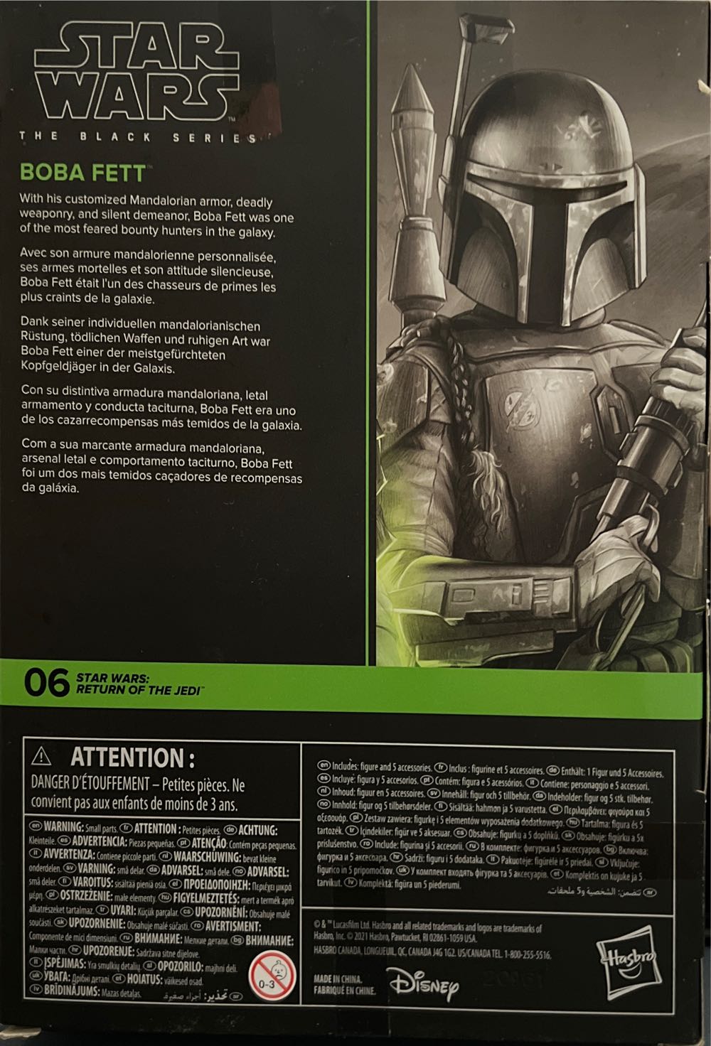 Boba Fett TBS [P4] ROTJ #6 - Hasbro (Star Wars Episode VI: Return of the Jedi) action figure collectible - Main Image 2