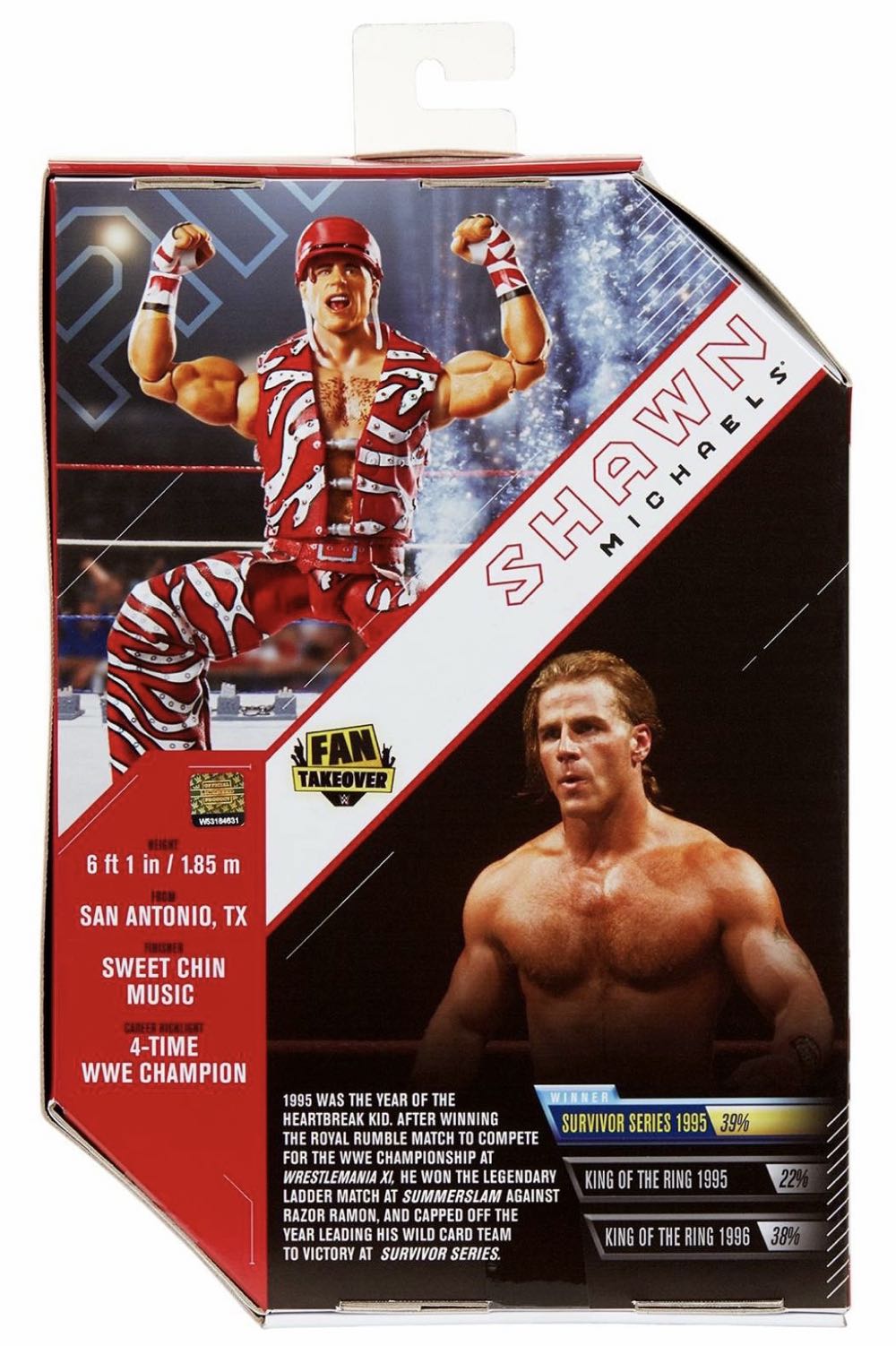 Shawn Michaels - Mattel (Mattel Ultimate Edition Fan Takeover) action figure collectible [Barcode 194735027187] - Main Image 2