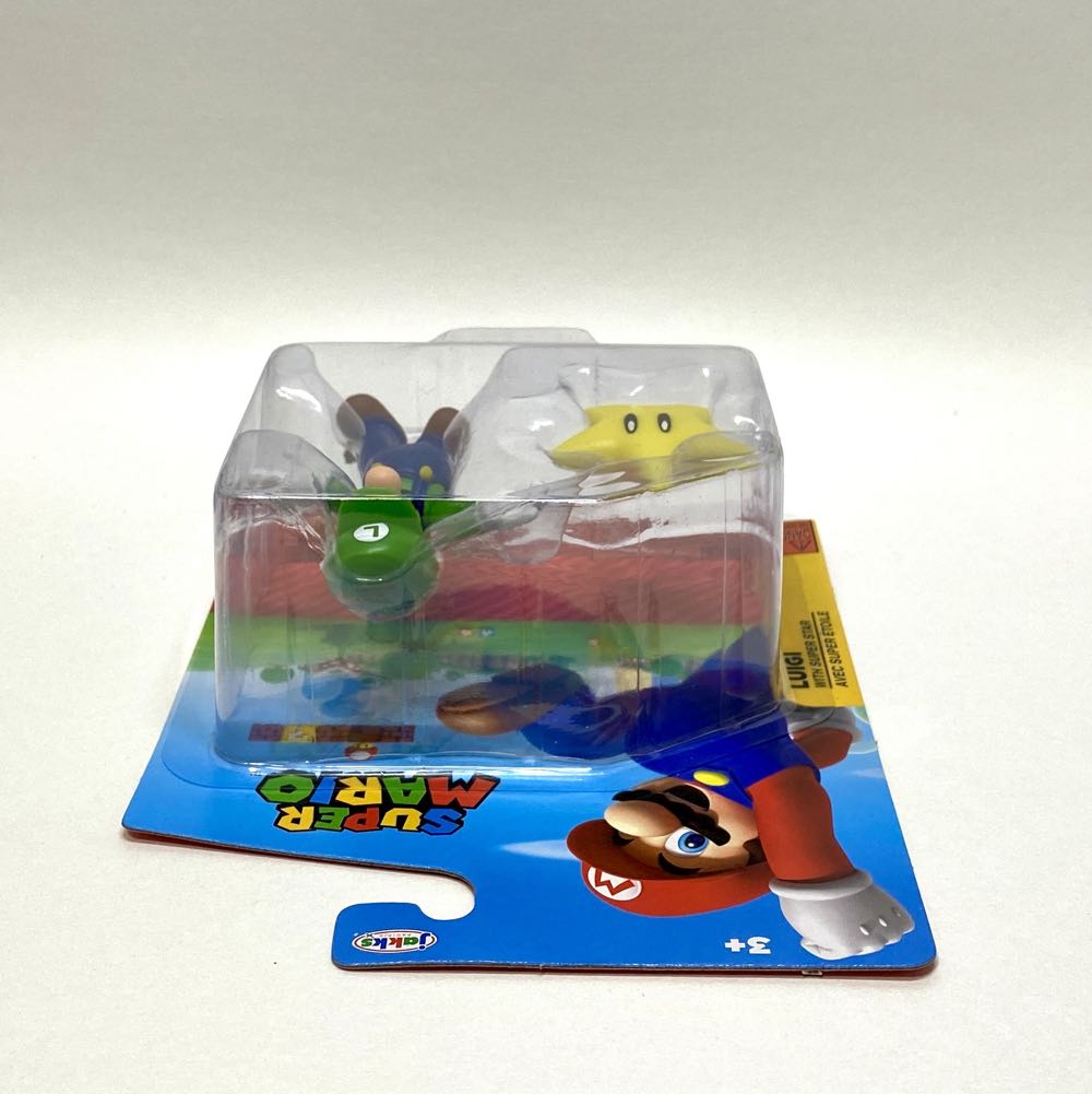 Nintendo Super Mario Brothers Luigi Super Star Jakks Action Figure Game Toys MOC  action figure collectible [Barcode 192995405318] - Main Image 3