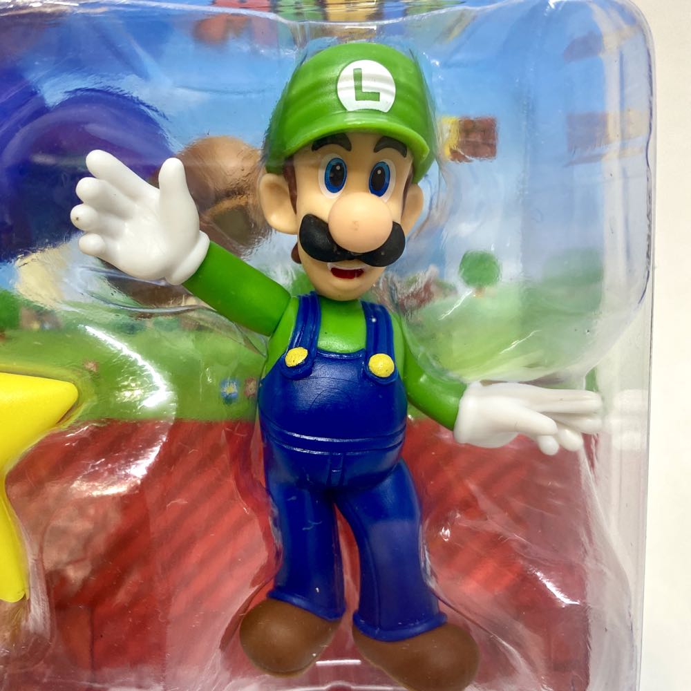 Nintendo Super Mario Brothers Luigi Super Star Jakks Action Figure Game Toys MOC  action figure collectible [Barcode 192995405318] - Main Image 4