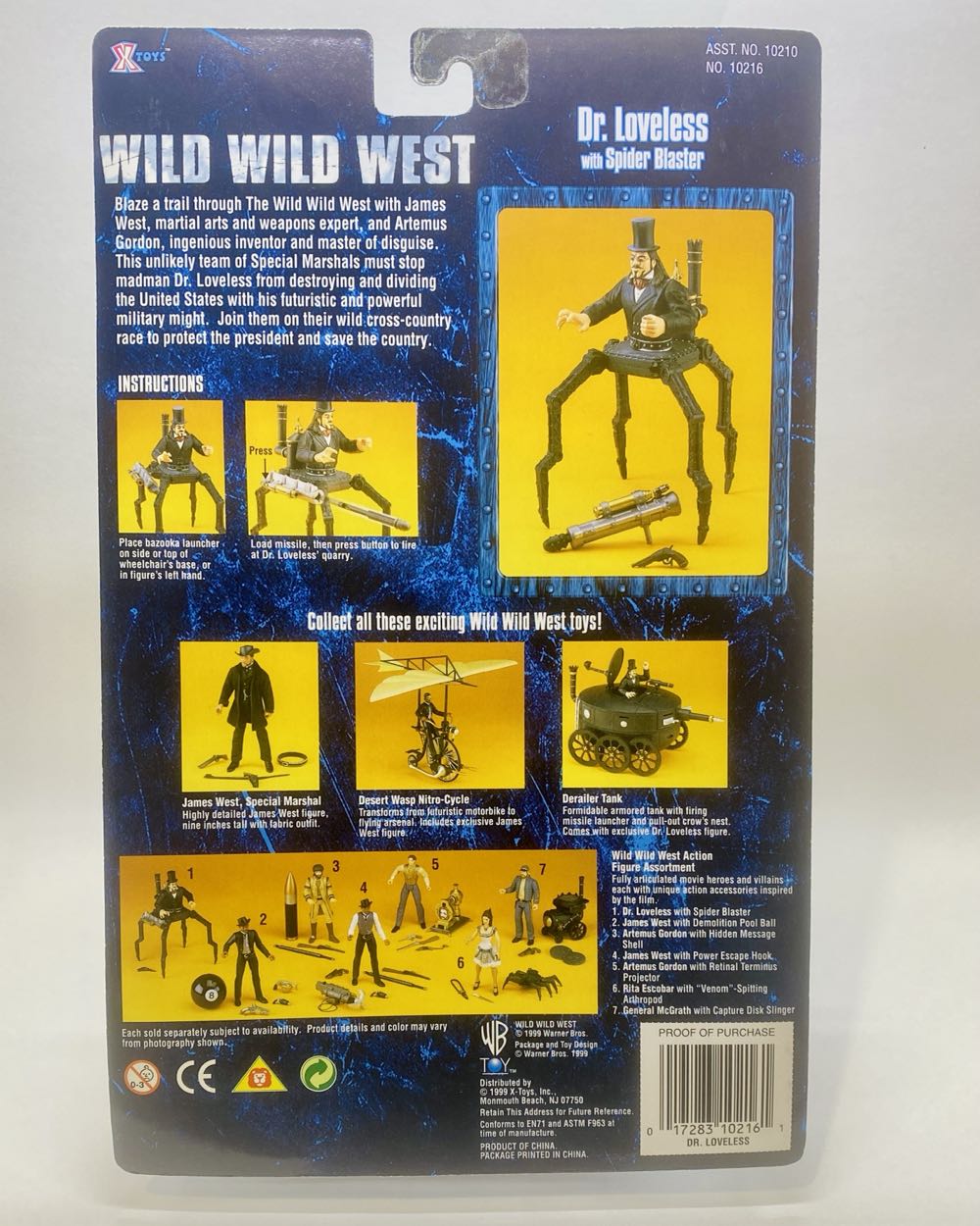 Wild Wild West - Dr. Loveless - Warner Bros. action figure collectible [Barcode 017283102161] - Main Image 2