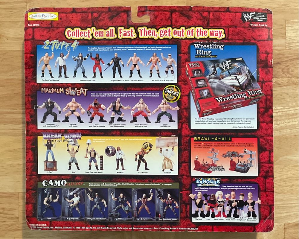 WWF Jakks Pacific BCA 2 Tuff Series 4: “B.A.” Billy Gunn Vs. Val Venis - WWF Jakks Pacific BCA (WWF Jakks Pacific BCA 2 Tuff Series 4) action figure collectible [Barcode 039897815145] - Main Image 2