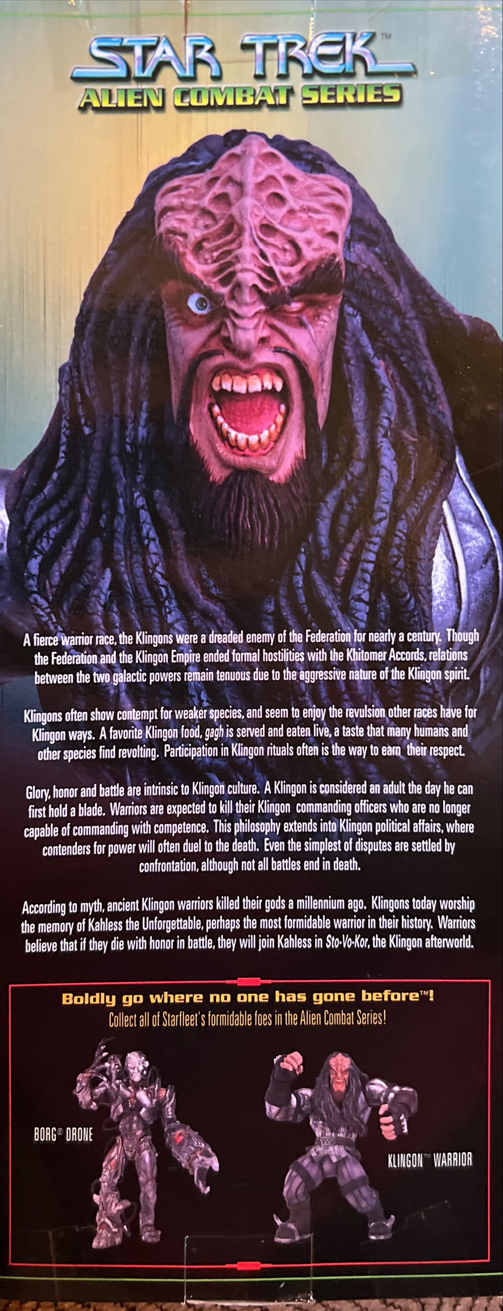 Star Trek Alien Combat Series Klingon Warrior - Playmates action figure collectible [Barcode 043377653929] - Main Image 2