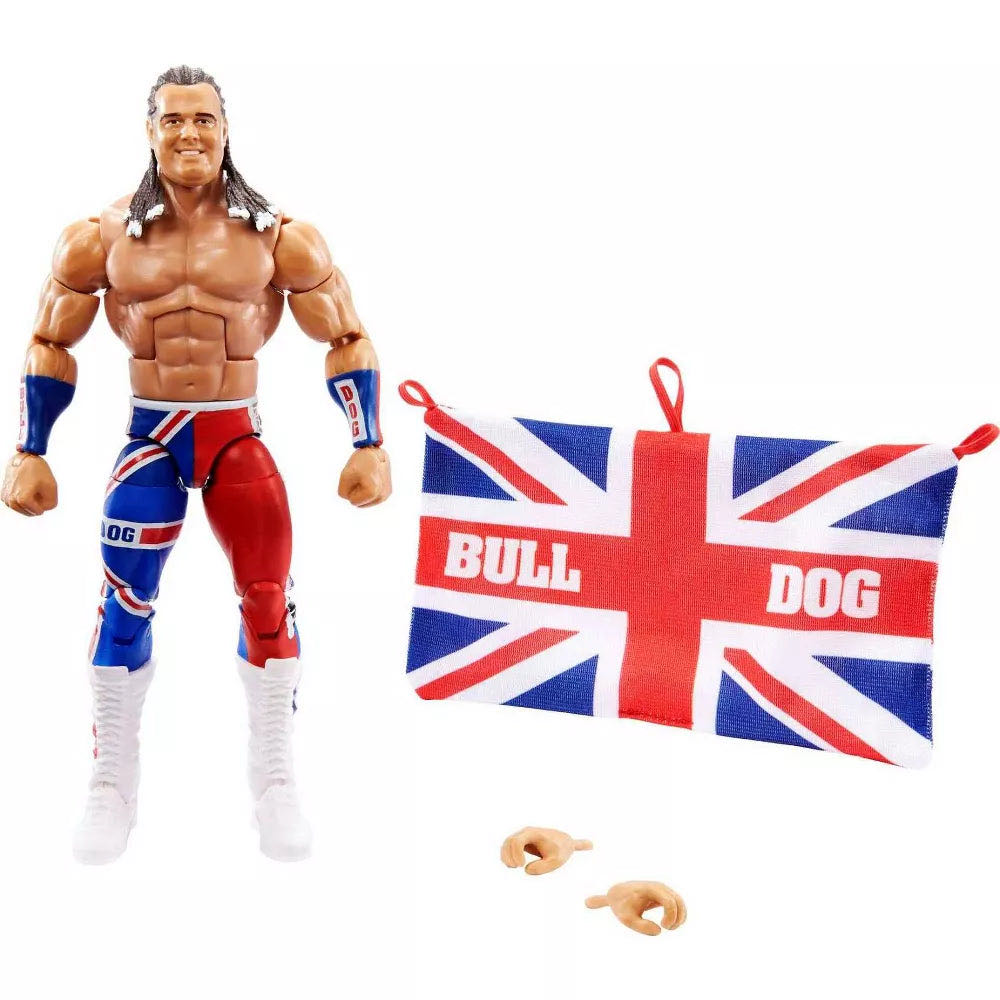 WWE British Bulldog Davey Boy Smith- Elite Series - Mattel (WWE Elite Collection) action figure collectible [Barcode 090125284737] - Main Image 4