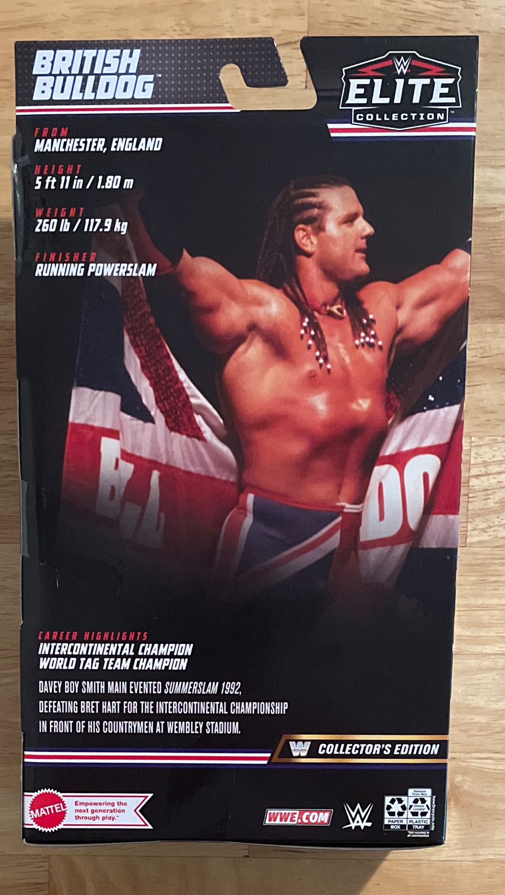 WWE British Bulldog - Mattel Wwe (WWE Mattel Elite Series 94) action figure collectible [Barcode 194735090556] - Main Image 2