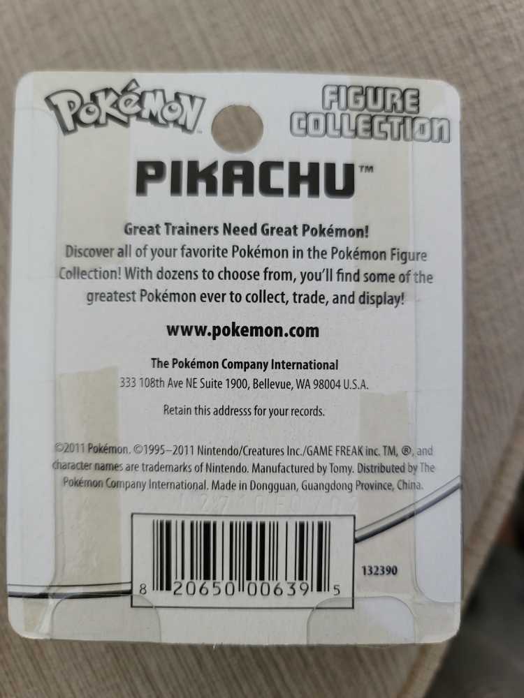 Pikachu - Tomy (Pokémon) action figure collectible [Barcode 820650006395] - Main Image 2