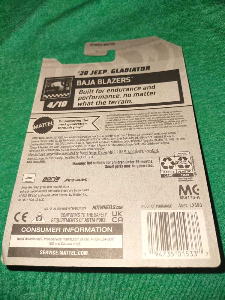 Jeep Gladiator ’20  action figure collectible - Main Image 2