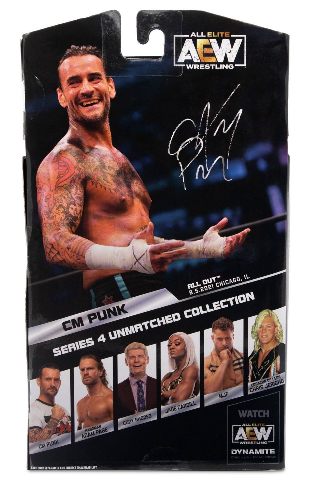 CM Punk (AEW Unmatched Series 4 Target Exclusive #25) - Jazwares (AEW - Unmatched) action figure collectible [Barcode 191726431275] - Main Image 2