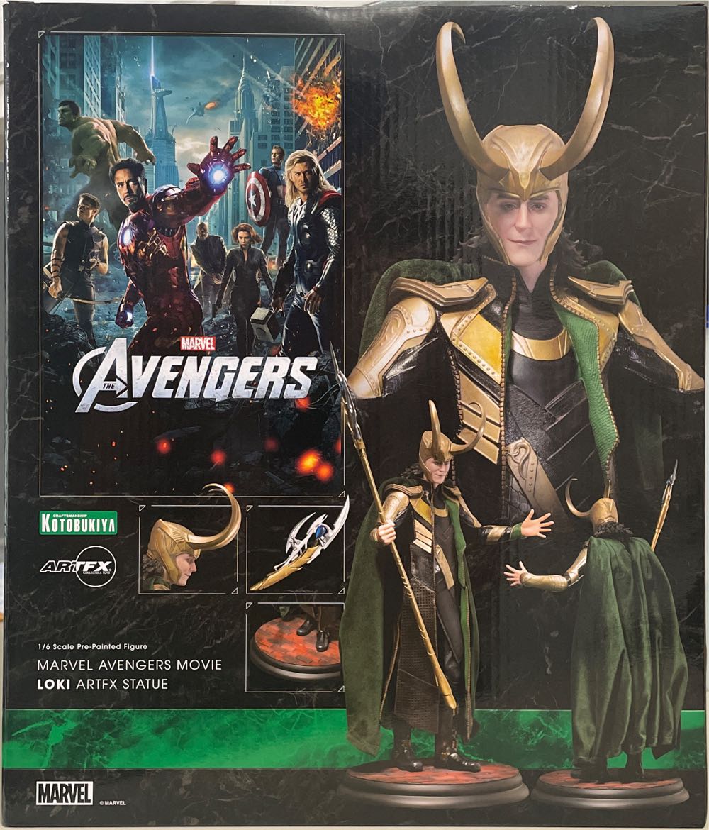 Kotobukiya Marvel Avengers Movie: Loki Artfx Statue Multicolor - Kotobukiya Artfx action figure collectible [Barcode 190526023352] - Main Image 4