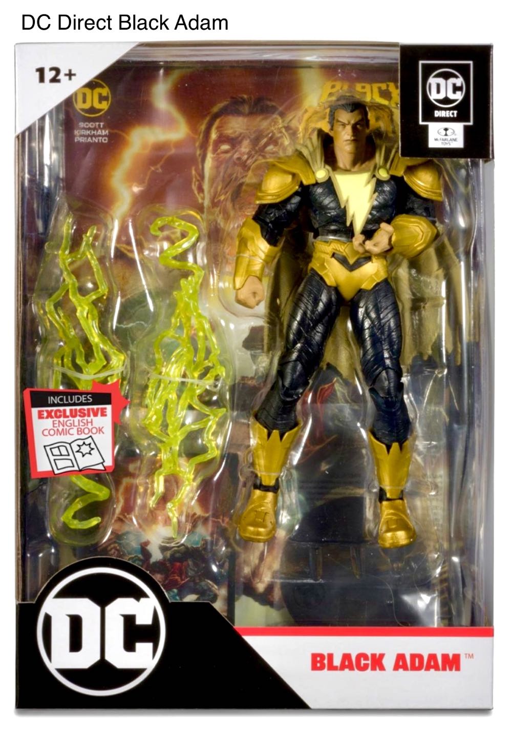 Mcfarlane Page Punchers Black Adam 7” (Black Adam Comic)  - McFarlane Toys (DC Comics) action figure collectible [Barcode 787926159011] - Main Image 1