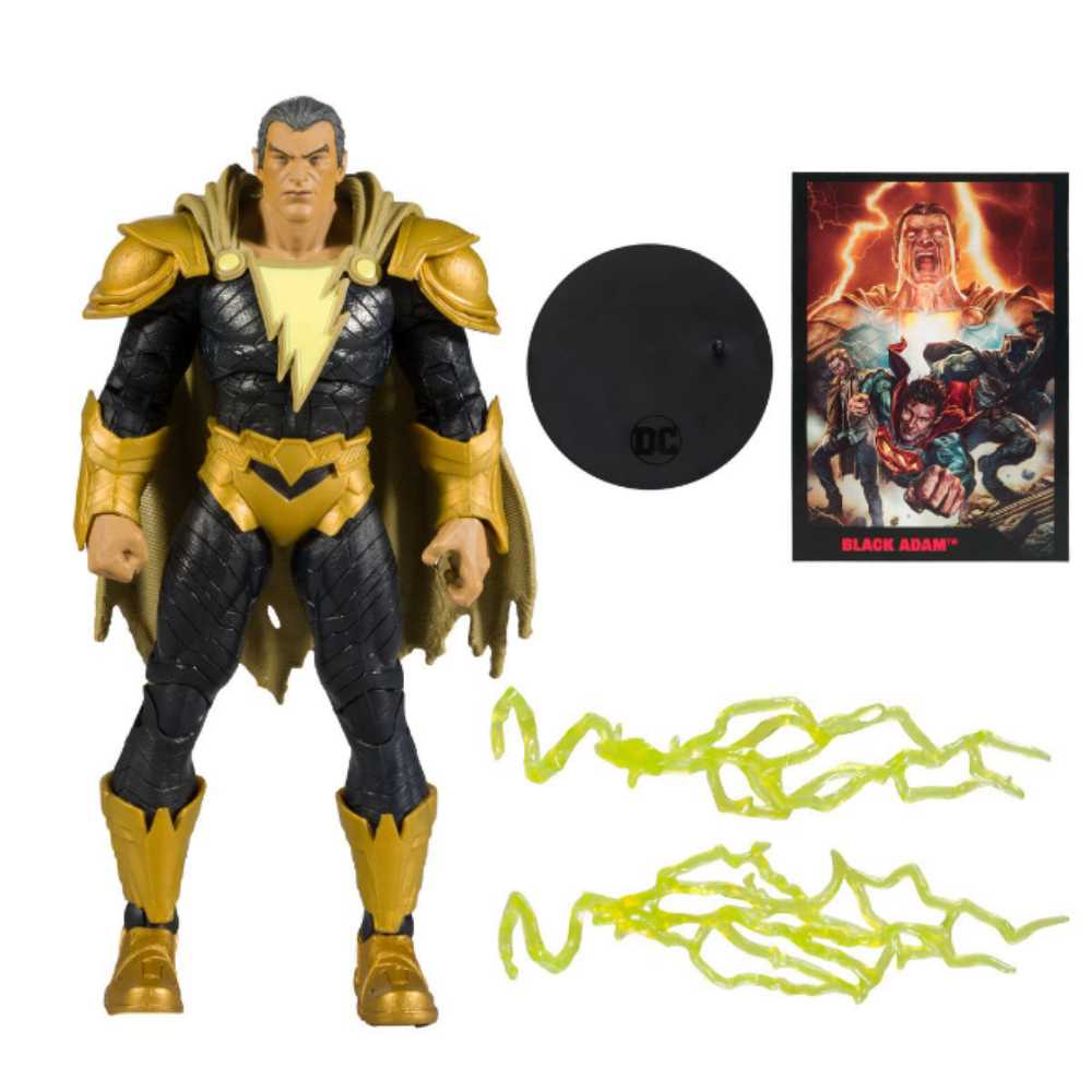 Mcfarlane Page Punchers Black Adam 7” (Black Adam Comic)  - McFarlane Toys (DC Comics) action figure collectible [Barcode 787926159011] - Main Image 2