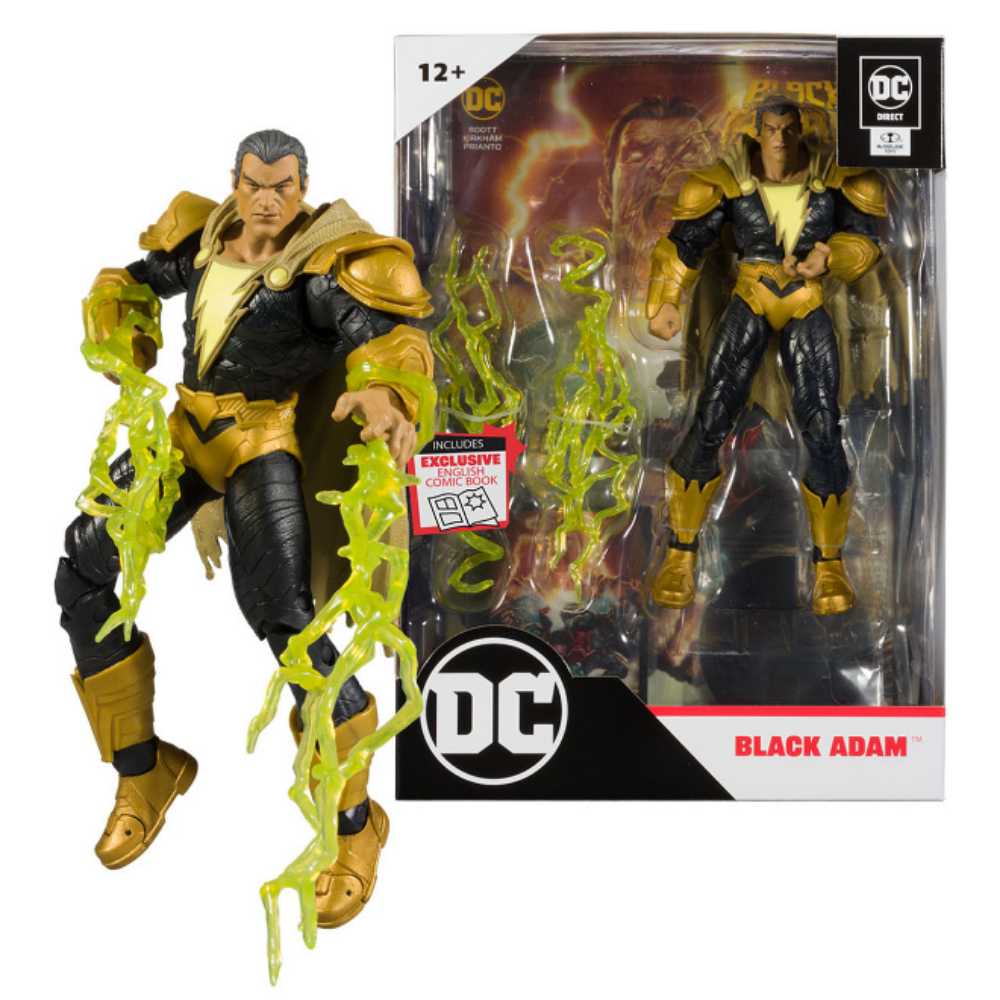 Mcfarlane Page Punchers Black Adam 7” (Black Adam Comic)  - McFarlane Toys (DC Comics) action figure collectible [Barcode 787926159011] - Main Image 4