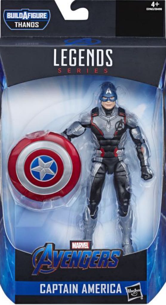 MA Avengers Marvel Captain America 6”-scale Marvel Super Hero Action Figure Toy - Hasbro - Marvel Legends (Hasbro BAF Wave: Thanos (MCU) Armored) action figure collectible [Barcode 630509811908] - Main Image 2