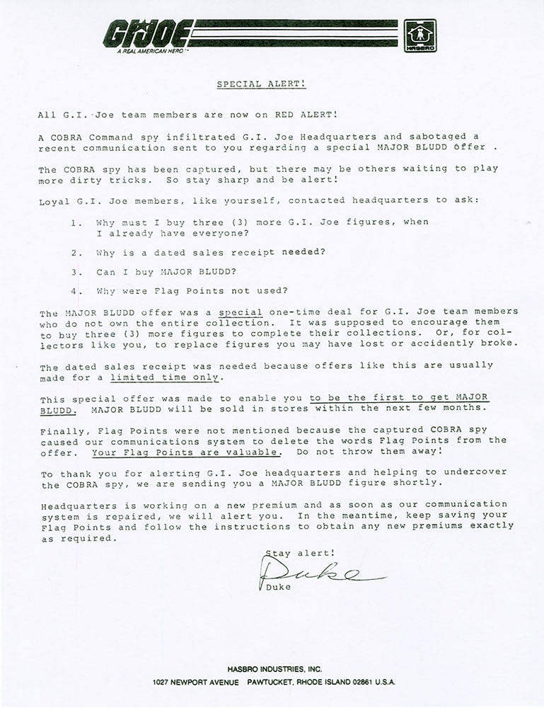 #18 | Major Bludd V1 (Hasbro Direct) - Hasbro action figure collectible - Main Image 3