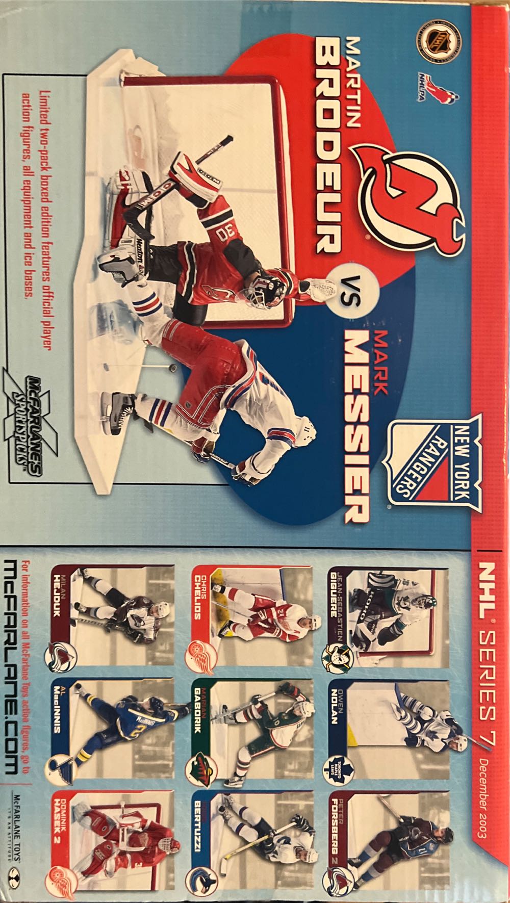 Mcfarlane NHL New Jersey Devils Martin Brodeur Vs New York Rangers Mark Messier - McFarlane action figure collectible - Main Image 2