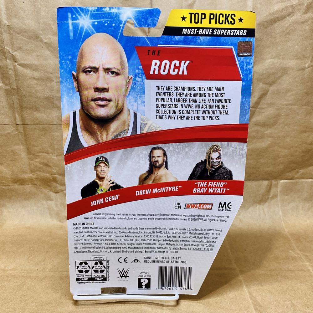 Wwe Top Picks The Rock Action Figure 6-in Posable Collectible & Gift For Ages 6 Years Old & Up  action figure collectible [Barcode 887961914764] - Main Image 2