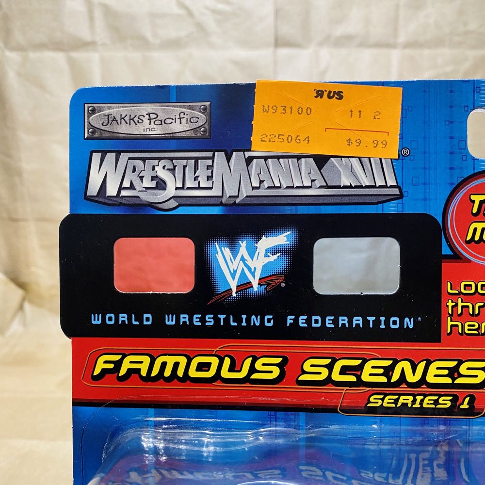 Famous Scenes- The Rock And Triple H (2000)(In Box) - JAKKS Pacific, Inc. (WWF Famous Scenes) action figure collectible [Barcode 039897931005] - Main Image 4