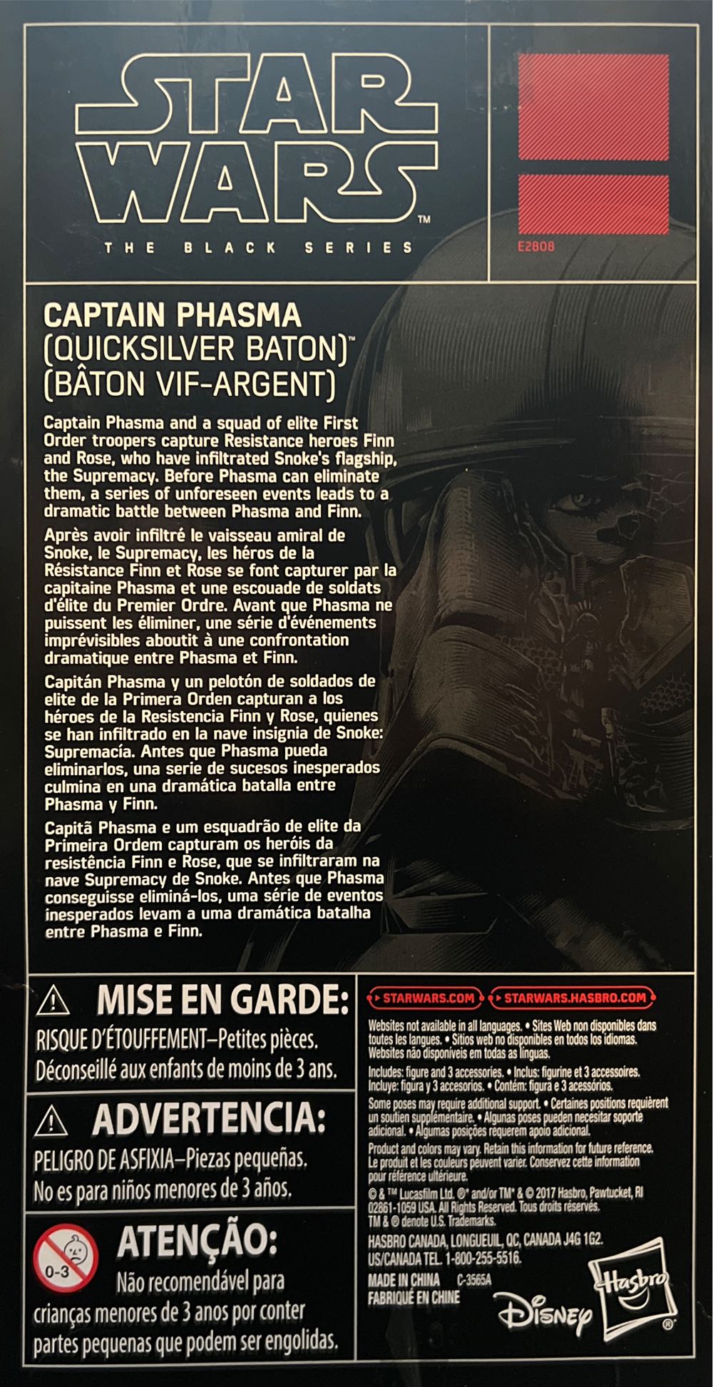 Star Wars Captain Phasma (Quicksilver Baton) - Hasbro action figure collectible - Main Image 2