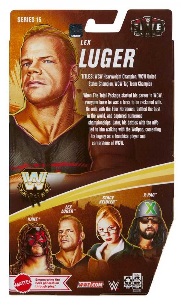 Lex Luger - Mattel (WWE Legends) action figure collectible [Barcode 194735027286] - Main Image 2